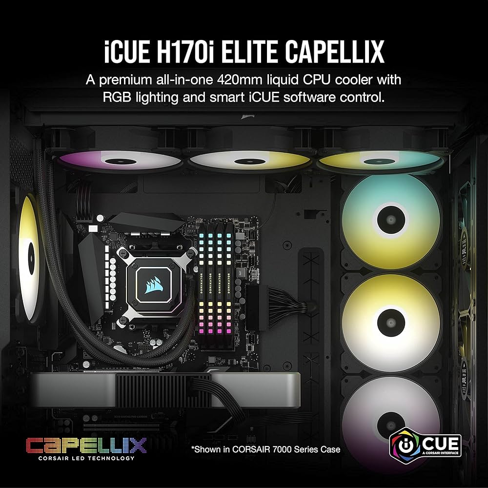 Amazon.com: CORSAIR iCUE H170i Elite CAPELLIX Liquid CPU